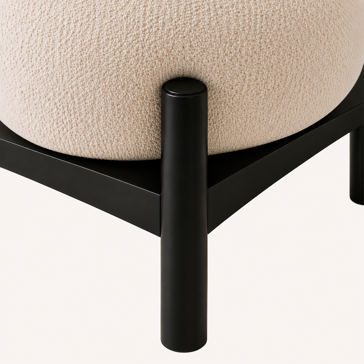 White Bouclé Armchair